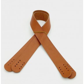 Çanta Aksesuar Taba Renk Gerçek Deri 60X3 Cm Çift Sap