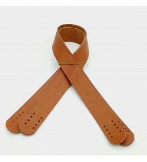 Çanta Aksesuar Taba Renk Gerçek Deri 60X3 Cm Çift Sap