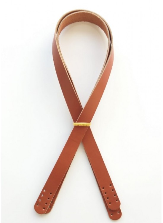 Çanta Aksesuar Taba Renk Gerçek Deri 70X2 Cm Çift Sap