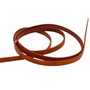 Çanta Aksesuar Taba Renk Gerçek Deri 8 mm Şerit Deri İp