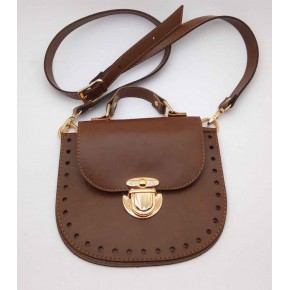 Çanta Aksesuar Taba Renk İstiridye Çanta Seti Light Gold Metal