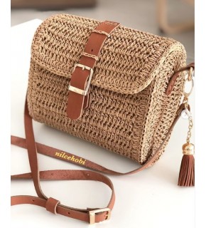 Çanta Aksesuar Taba Renk Nilcehobi Gerçek Deri Çanta Seti Light Gold Metalli