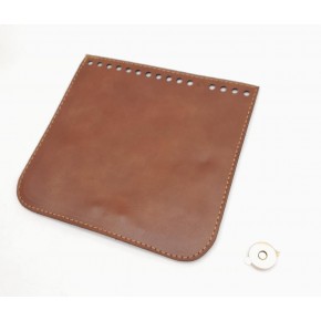 Çanta Aksesuar Taba Renk Suni Deri 16.5X16 Cm Çanta Kapağı Light Gold Metalli