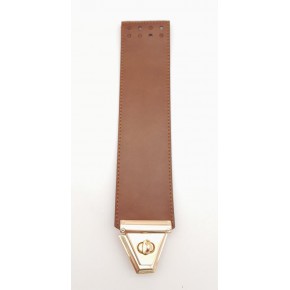 Çanta Aksesuar Taba Renk Suni Deri 25X6 Cm Çanta Kapağı