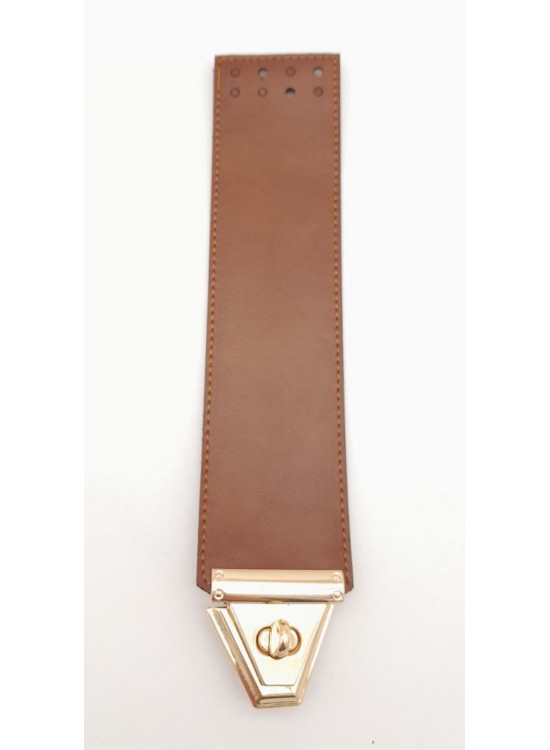 Çanta Aksesuar Taba Renk Suni Deri 25X6 Cm Çanta Kapağı