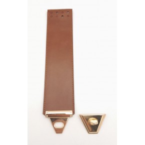 Çanta Aksesuar Taba Renk Suni Deri 25X6 Cm Çanta Kapağı