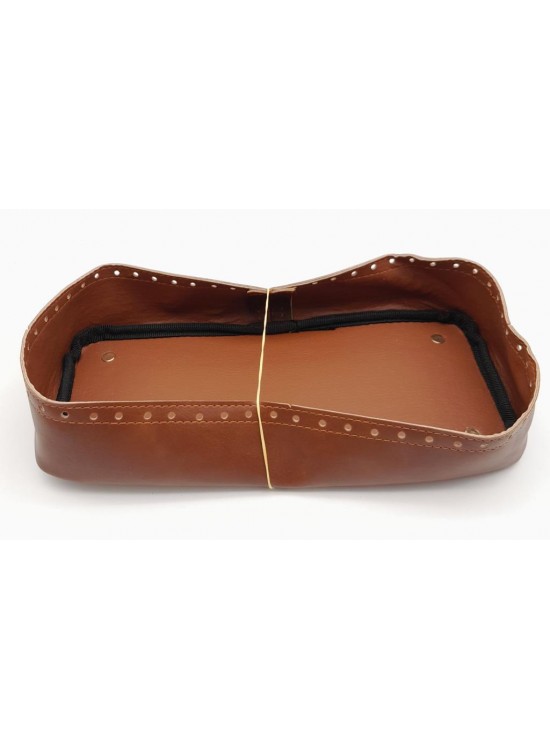 Çanta Aksesuar Taba Suni Deri 28x13 cm Yüksek Çanta Tabanı Light Gold Metalli