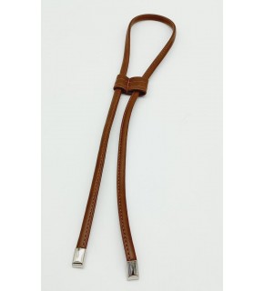 Çanta Aksesuar Taba Suni Deri Dikişli Büzgü Gümüş Metalli