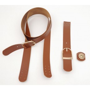 Çanta Aksesuar Taba Suni Deri Kendinden Böceli Ayarlı Saplı Çanta Seti Light Gold Metalli