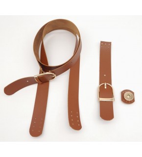 Çanta Aksesuar Taba Suni Deri Kendinden Böceli Ayarlı Saplı Çanta Seti Light Gold Metalli