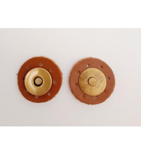 Çanta Aksesuar Taba Suni Derili Mıknatıslı Çıtçıt Antik Metalli