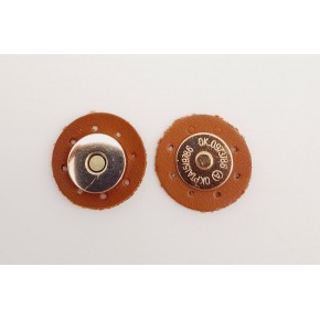 Çanta Aksesuar Taba Suni Derili Mıknatıslı Çıtçıt Light Gold Metalli