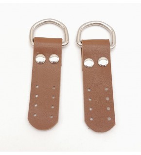 Çanta Aksesuar Taba Tek Kat Suni Deri Sapucu Böce Gümüş Metalli