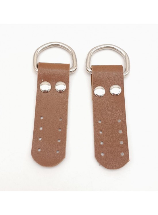 Çanta Aksesuar Taba Tek Kat Suni Deri Sapucu Böce Gümüş Metalli