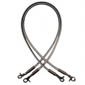 Çanta Aksesuar Taşlı Kancalı Kovanlı Çift Çanta Sapı Füme Renk