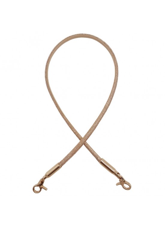 Çanta Aksesuar Suni Deri 5 mm Düğüm Model Tek Çanta Sapı 85 Cm (Siyah Renk)