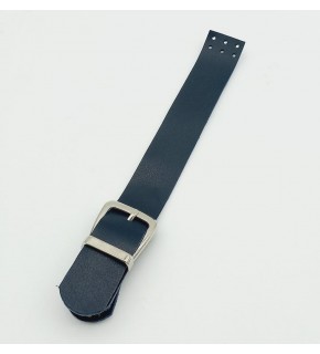 Çanta Aksesuar Tek Kat 18 Cm Suni Deri Lacivert Kapak Gümüş Metal