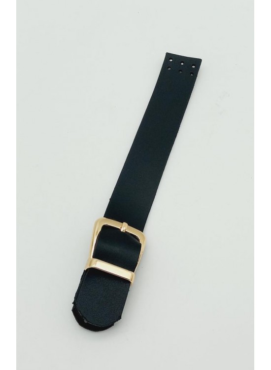 Çanta Aksesuar Tek Kat 18 Cm Suni Deri Siyah Kapak Light Gold Metal