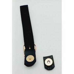 Çanta Aksesuar Tek Kat 18 Cm Suni Deri Taba Kapak Gümüş Metal