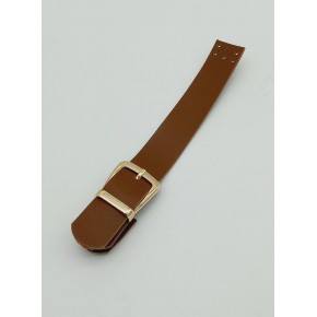 Çanta Aksesuar Tek Kat 18 Cm Suni Deri Taba Kapak Light Gold Metal