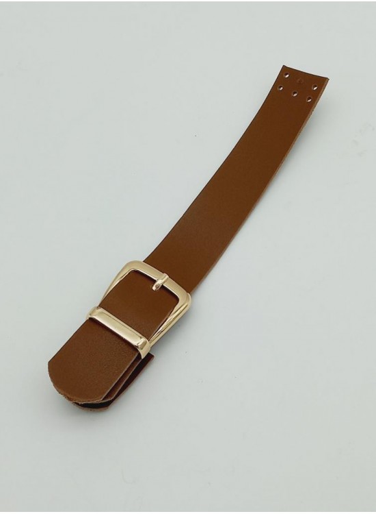 Çanta Aksesuar Tek Kat 18 Cm Suni Deri Taba Kapak Light Gold Metal