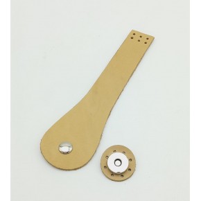 Çanta Aksesuar Tek Kat Gerçek Deri Armut Model Kapak Ham Doğal Renk Gümüş Metalli