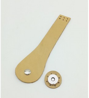 Çanta Aksesuar Tek Kat Gerçek Deri Armut Model Kapak Ham Doğal Renk Gümüş Metalli