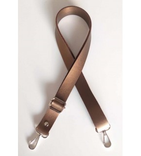 Çanta Aksesuar Tek Kat Suni Deri Ayarlı Çanta Sapı 120X2.4 Cm Bakır Renk
