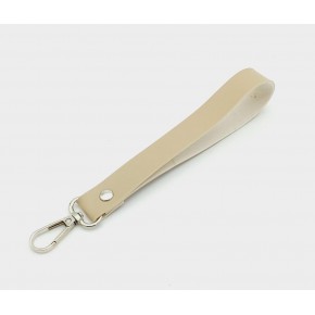 Çanta Aksesuar Tek Kat Suni Deri Bej Renk Elcik Gümüş Metal