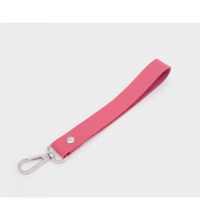 Çanta Aksesuar Tek Kat Suni Deri Fuşya Renk Elcik Gümüş Metal