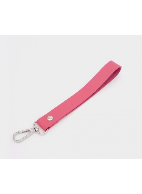 Çanta Aksesuar Tek Kat Suni Deri Fuşya Renk Elcik Gümüş Metal