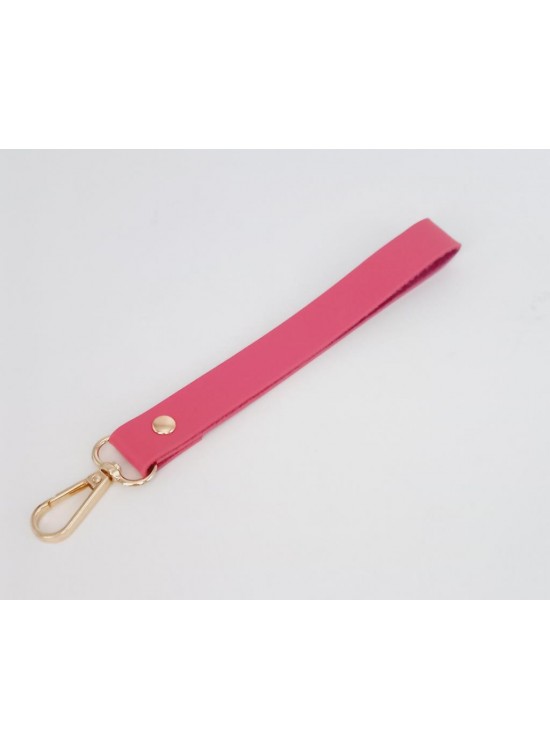 Çanta Aksesuar Tek Kat Suni Deri Fuşya Renk Elcik Light Gold Metal