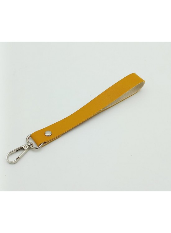 Çanta Aksesuar Tek Kat Suni Deri Hardal Renk Elcik Gümüş Metal