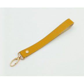 Çanta Aksesuar Tek Kat Suni Deri Hardal Renk Elcik Light Gold Metal