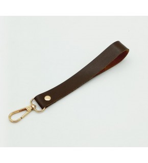 Çanta Aksesuar Tek Kat Suni Deri Kahverengi Elcik Light Gold Metal