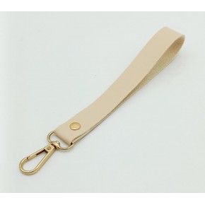 Çanta Aksesuar Tek Kat Suni Deri Krem Renk Elcik Light Gold Metal