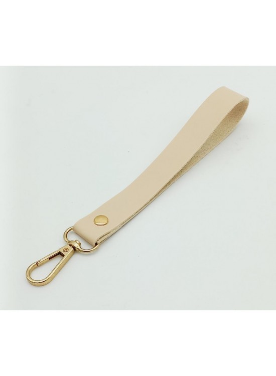 Çanta Aksesuar Tek Kat Suni Deri Krem Renk Elcik Light Gold Metal