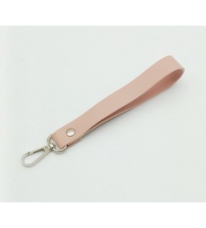 Çanta Aksesuar Tek Kat Suni Deri Pudra Renk Elcik Gümüş Metal