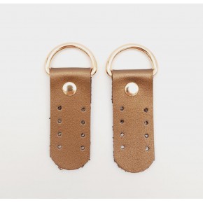 Çanta Aksesuar Tek Kat Suni Deri Sapucu Böce Bakır Renk Light Gold Metalli