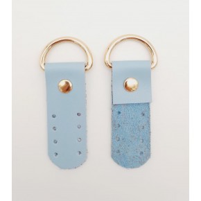 Çanta Aksesuar Tek Kat Suni Deri Sapucu Böce Bebe Mavi Renk Light Gold Metalli