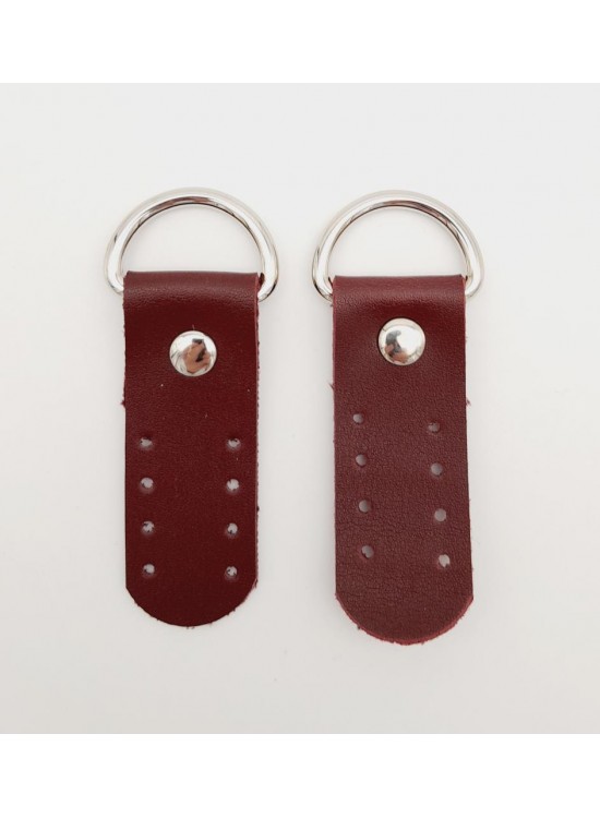 Çanta Aksesuar Tek Kat Suni Deri Sapucu Böce Bordo Renk Gümüş Metalli