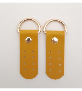 Çanta Aksesuar Tek Kat Suni Deri Sapucu Böce Hardal Renk Light Gold Metalli