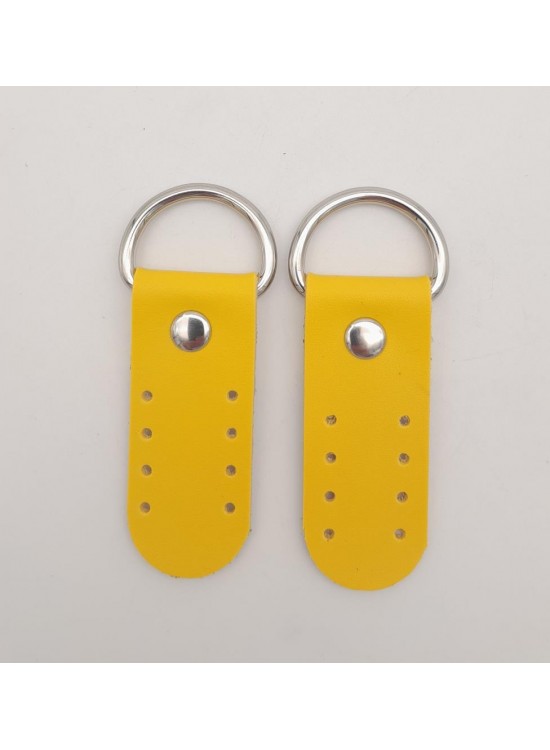 Çanta Aksesuar Tek Kat Suni Deri Sapucu Böce Sarı Renk Gümüş Metalli