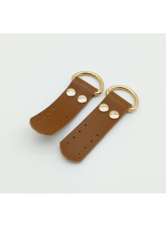 Çanta Aksesuar Tek Kat Suni Deri Sapucu Böce Taba Light Gold Metalli