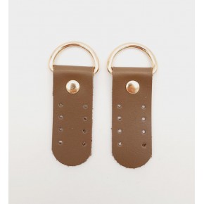 Çanta Aksesuar Tek Kat Suni Deri Sapucu Böce Vizon Renk Light Gold Metalli