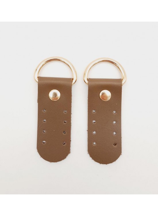 Çanta Aksesuar Tek Kat Suni Deri Sapucu Böce Vizon Renk Light Gold Metalli