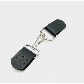 Çanta Aksesuar Tek Kat Suni Deri Siyah Kancalı Böce Kilit Gümüş Metalli