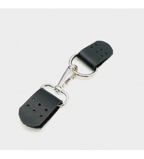 Çanta Aksesuar Tek Kat Suni Deri Siyah Kancalı Böce Kilit Gümüş Metalli