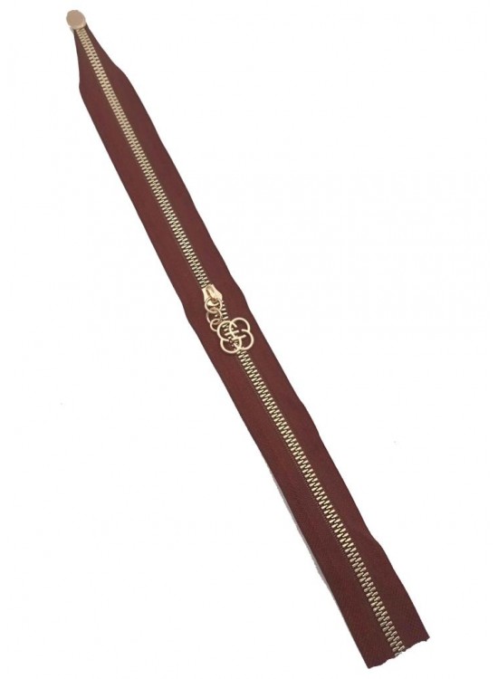 Çanta Aksesuar Tek Stoplu 45 Cm Fermuar Light Gold Metal Borda Renk