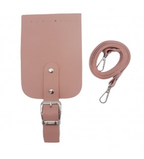 Çanta Aksesuar Tokalı Kapak Aparatlı Suni Deri Çanta Seti Pudra